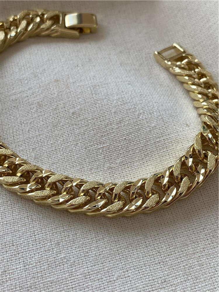 VIP 14K Simli Sık Zincir Bileklik