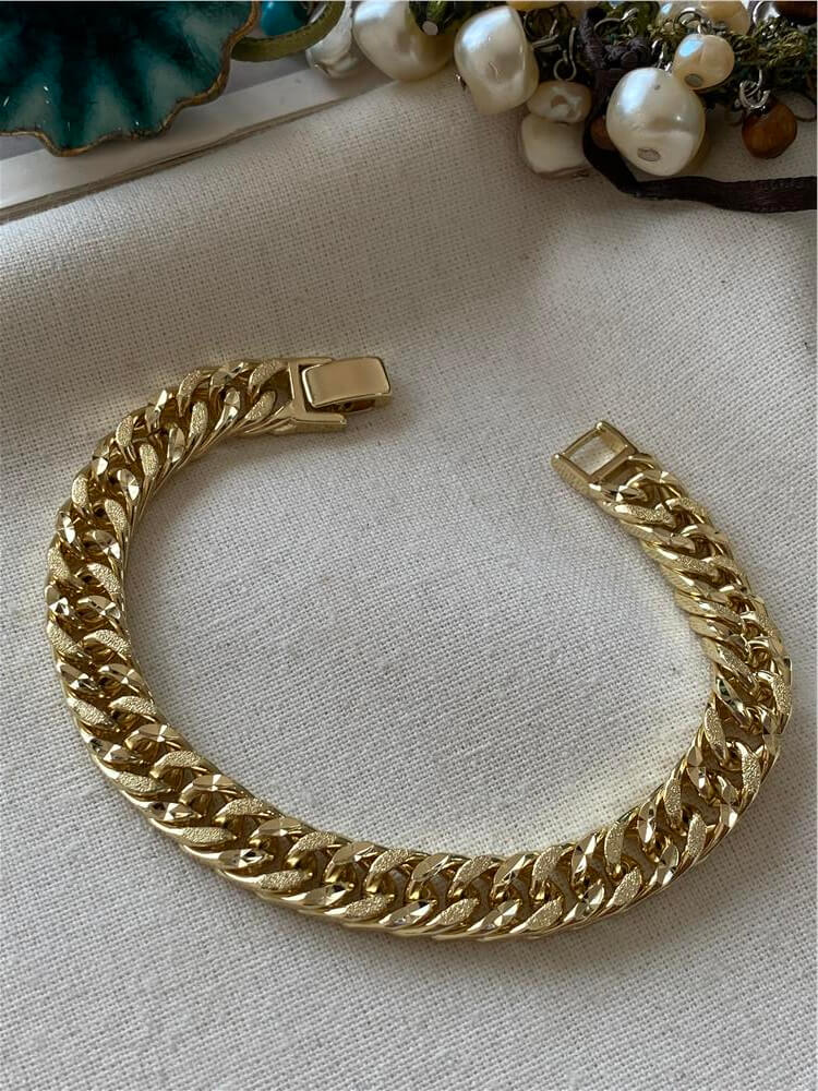 VIP 14K Simli Sık Zincir Bileklik