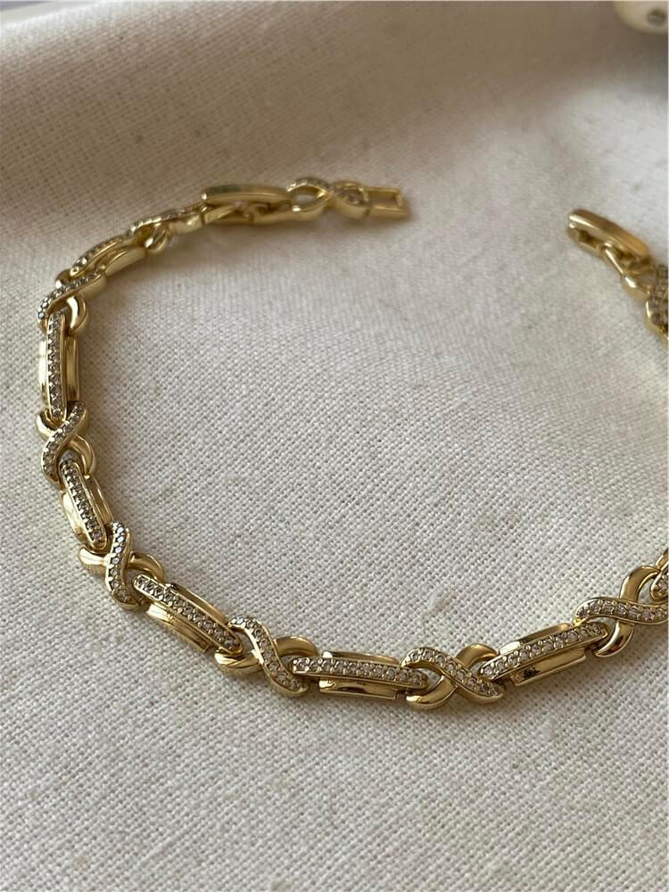 VIP 14K Sonsuzluk Tasarım Bileklik