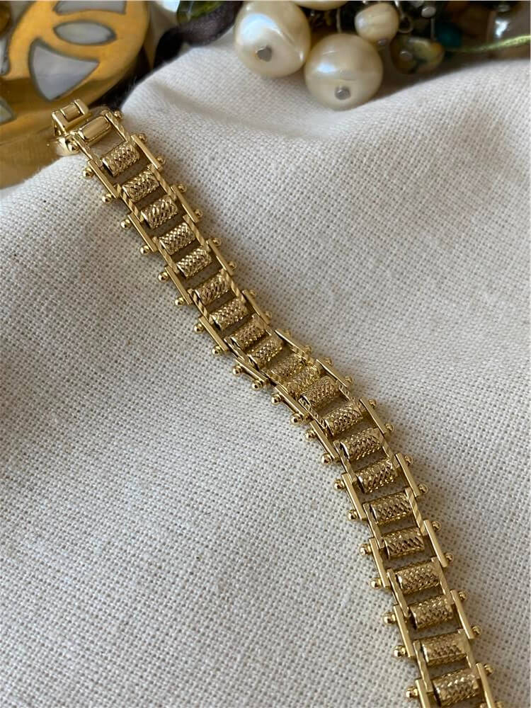 VIP 14K Stick Detaylı Kılçık Model Bileklik