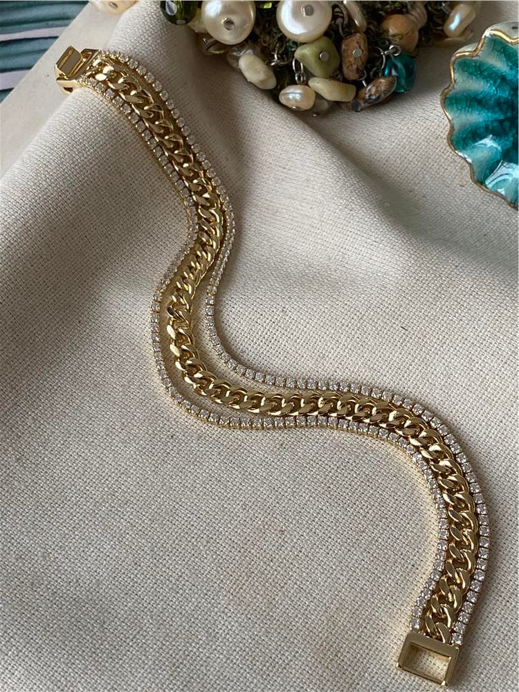 VIP 14K Suyolu Zincir Bileklik 