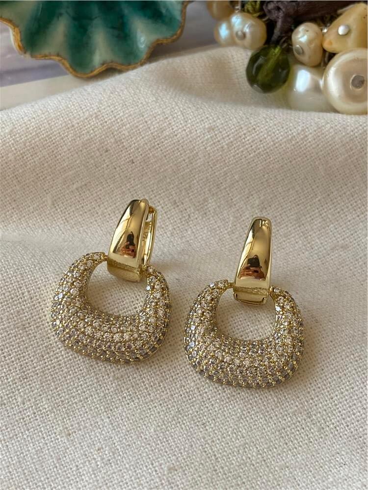 VIP 14K Taşlı Bag Model Küpe