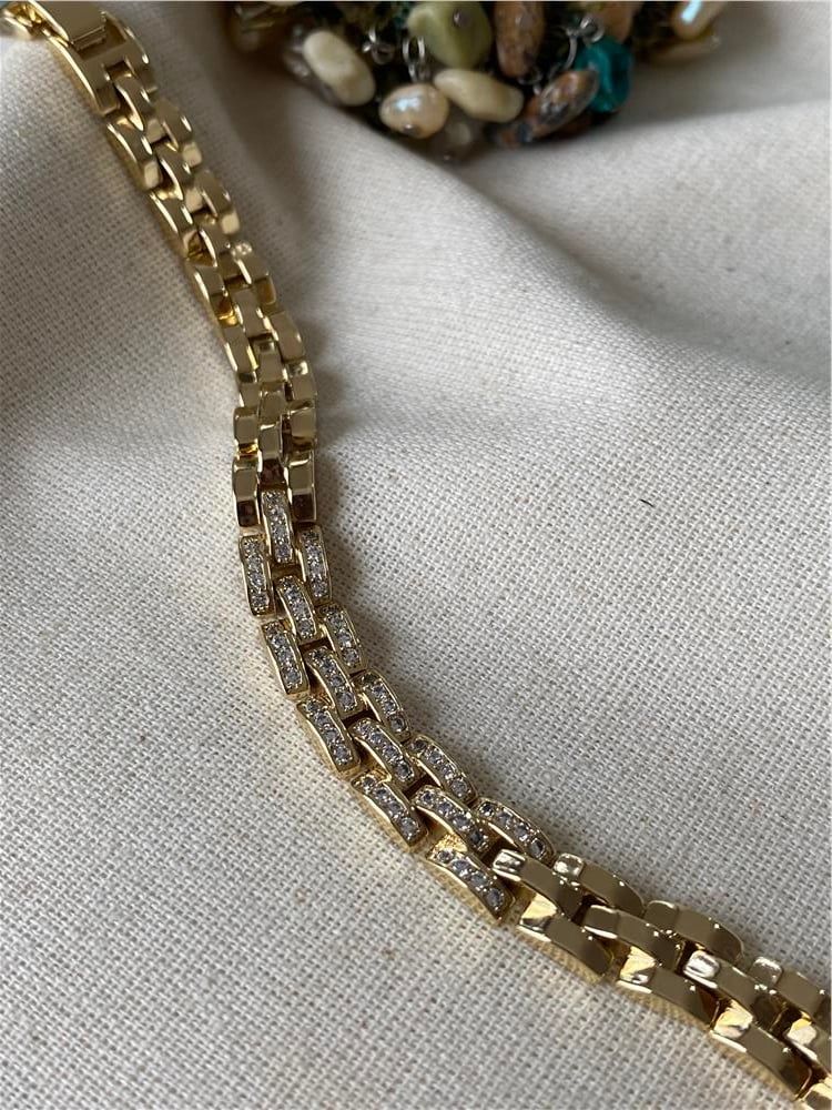 VIP 14K Taşlı Birleşim Bileklik