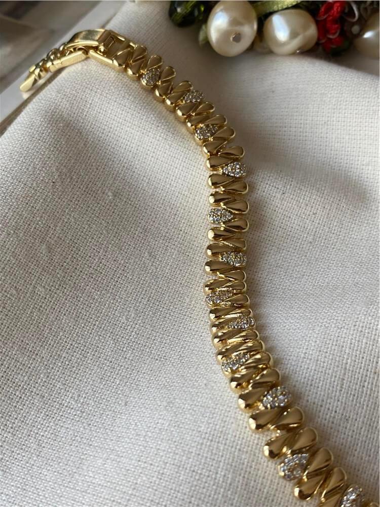 VIP 14K Taşlı Damla Model Bileklik