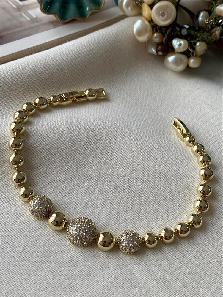 VIP 14K Taşlı Dorika Model Bileklik