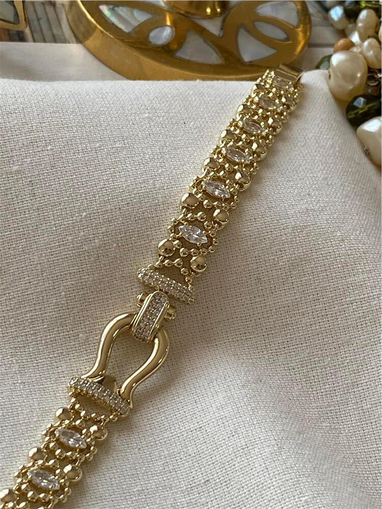 VIP 14K Taşlı Kemer Model Bileklik