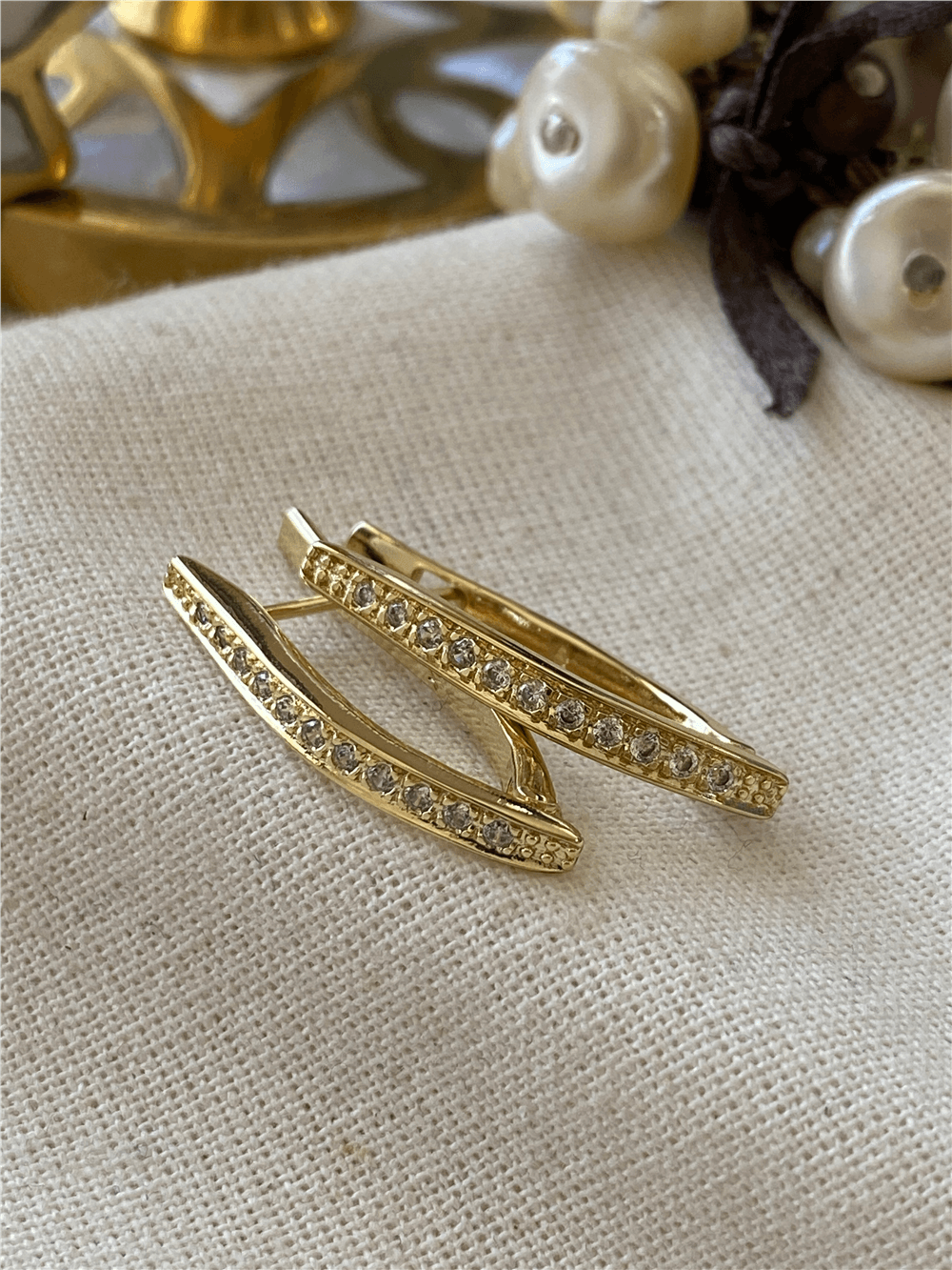 VIP 14K Taşlı Lades Küpe