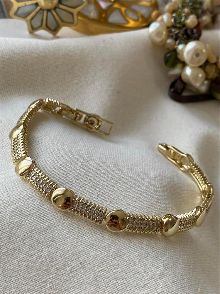 VIP 14K Taşlı Point Bileklik