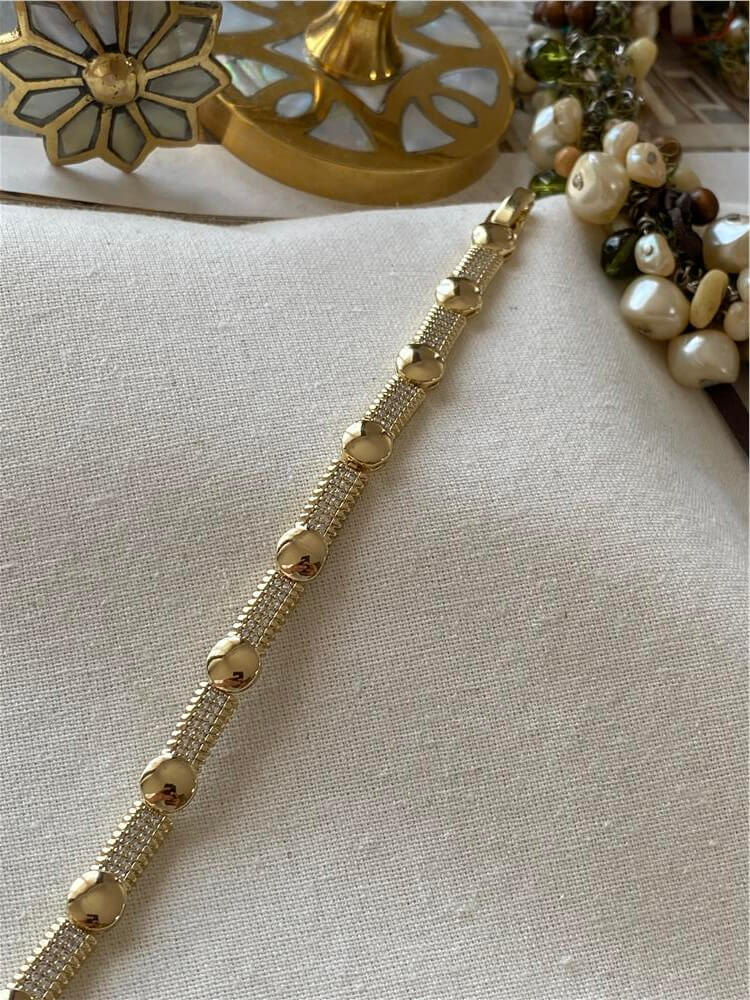 VIP 14K Taşlı Point Bileklik