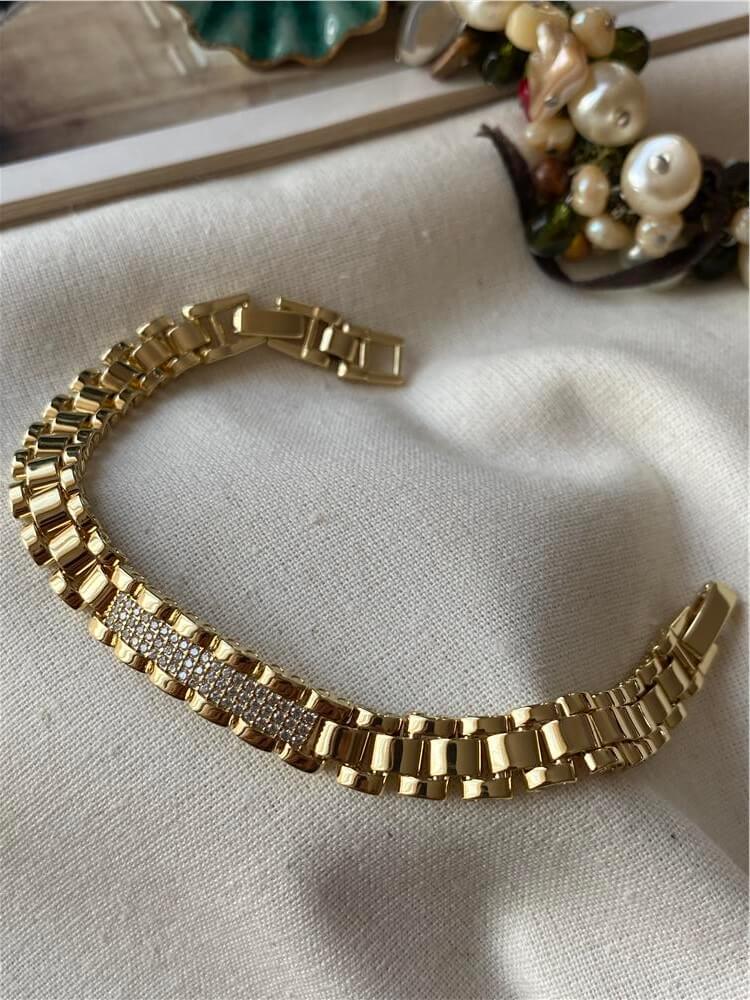 VIP 14K Taşlı Rlx Bileklik