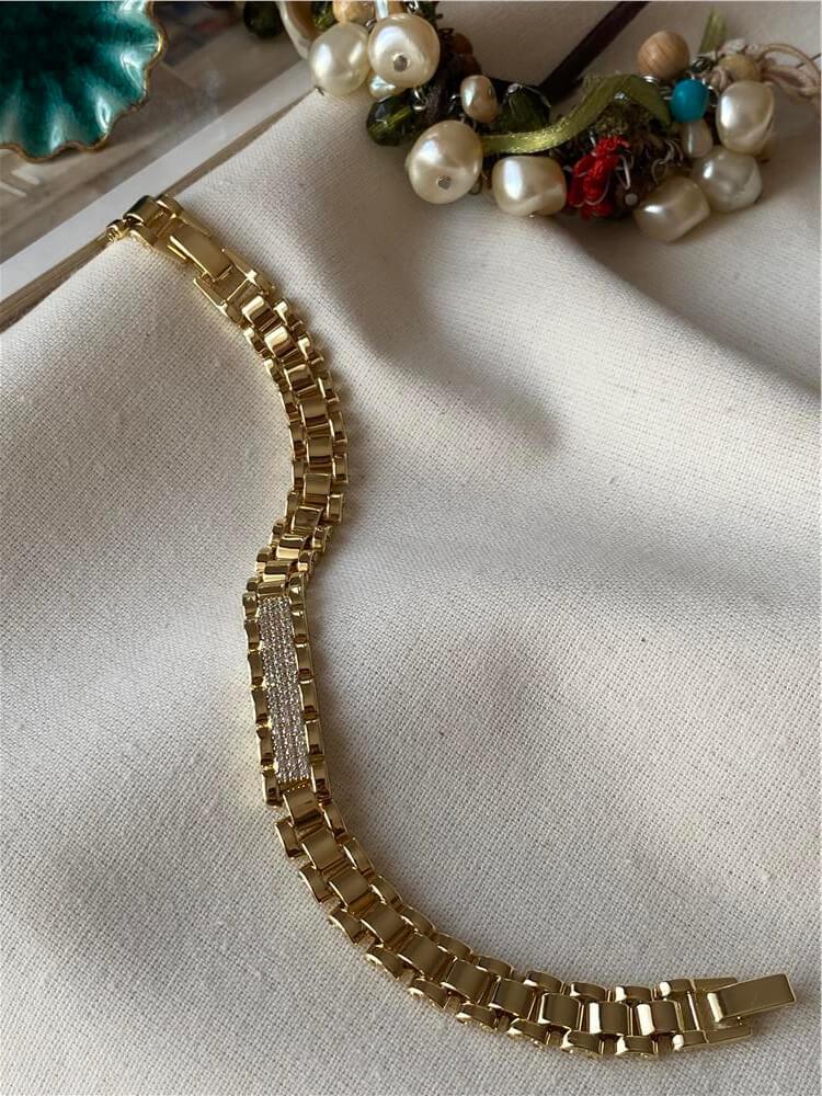 VIP 14K Taşlı Rlx Bileklik