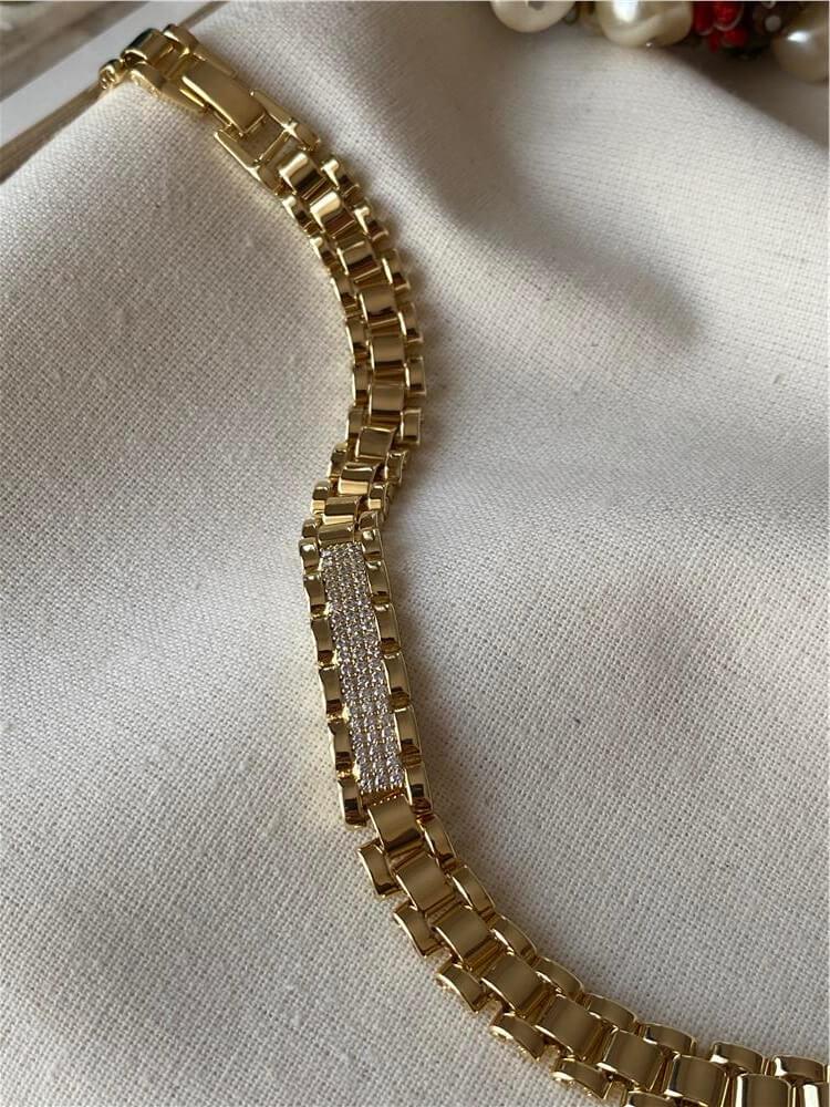 VIP 14K Taşlı Rlx Bileklik