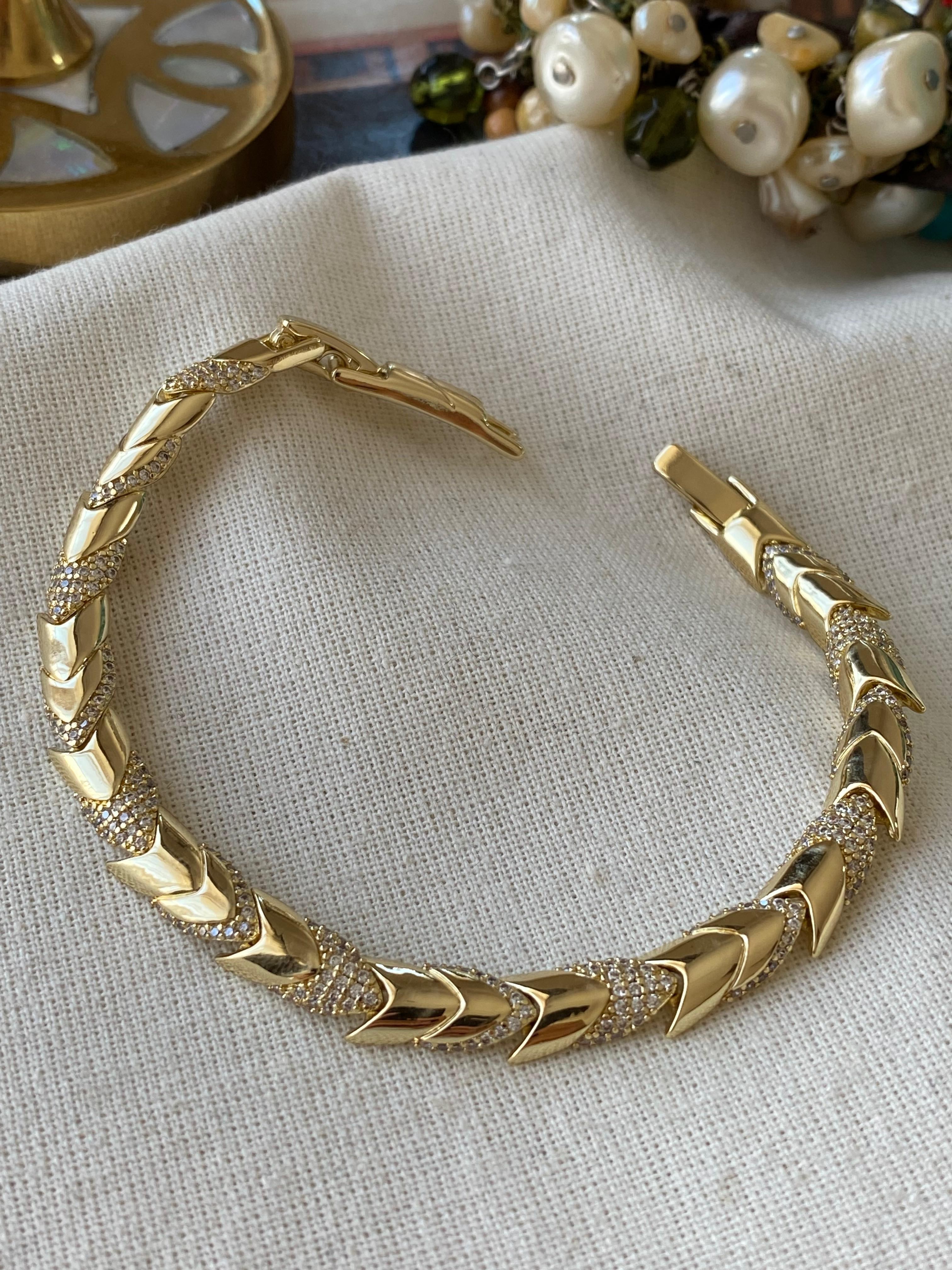 VIP 14K Taşlı Snake Bileklik