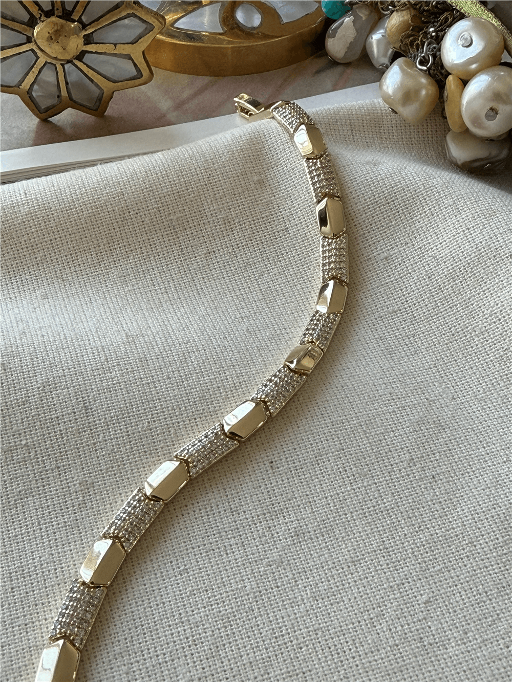 VIP 14K Taşlı Snake Bileklik