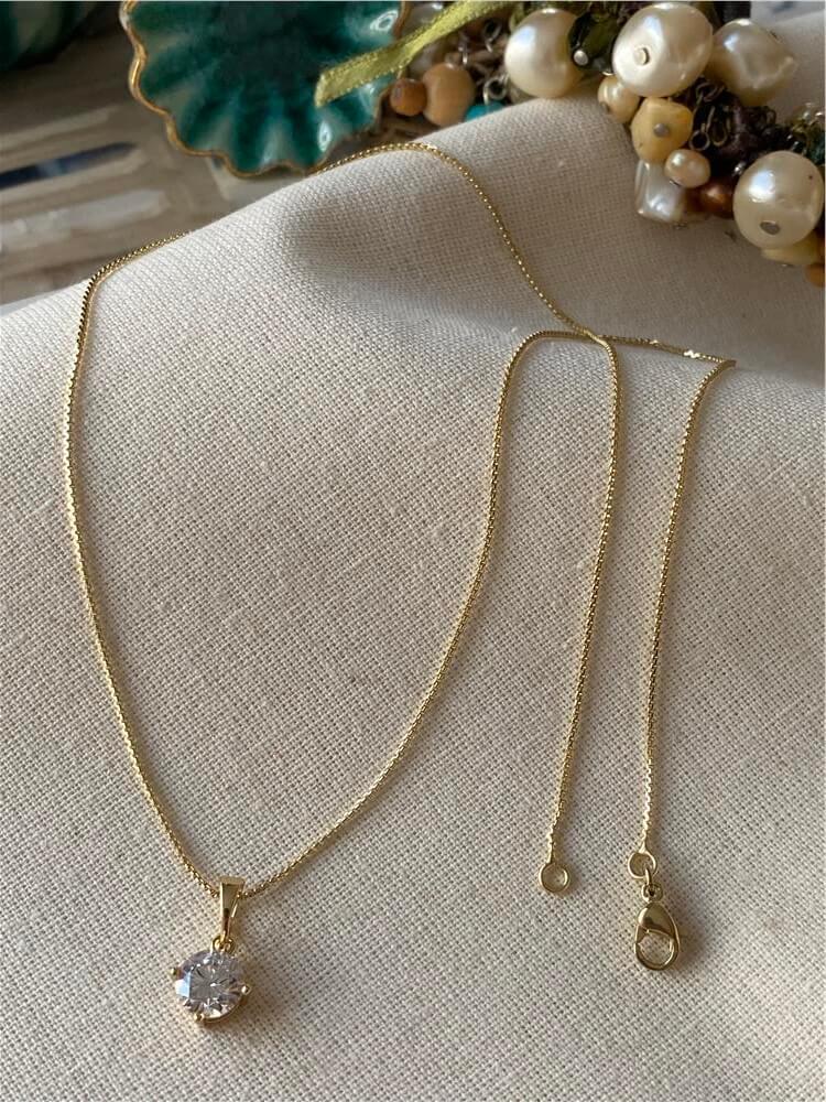 VIP 14K Tektaş Kolye