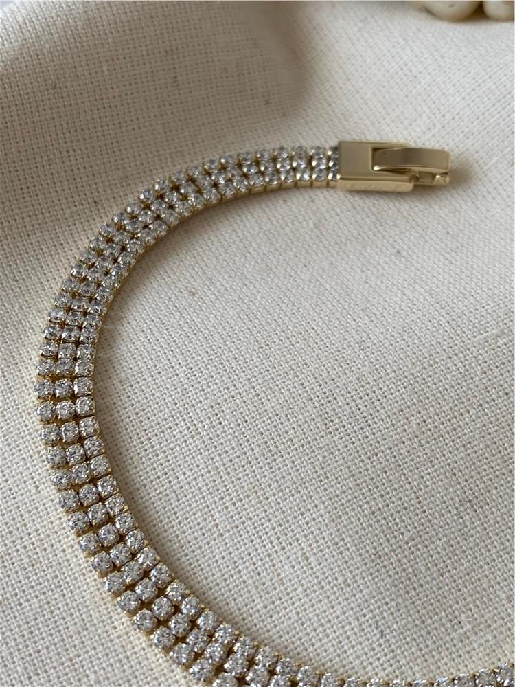 VIP 14K Üç Sıra Suyolu Bileklik