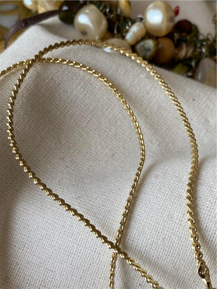 VIP 14K Wave Zincir Kolye