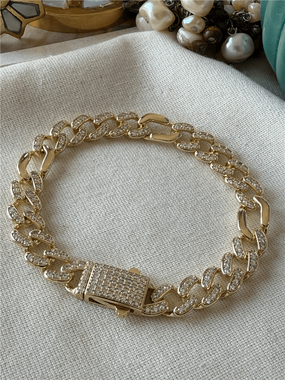 VIP 14K Yatay Model Gurmet Bileklik