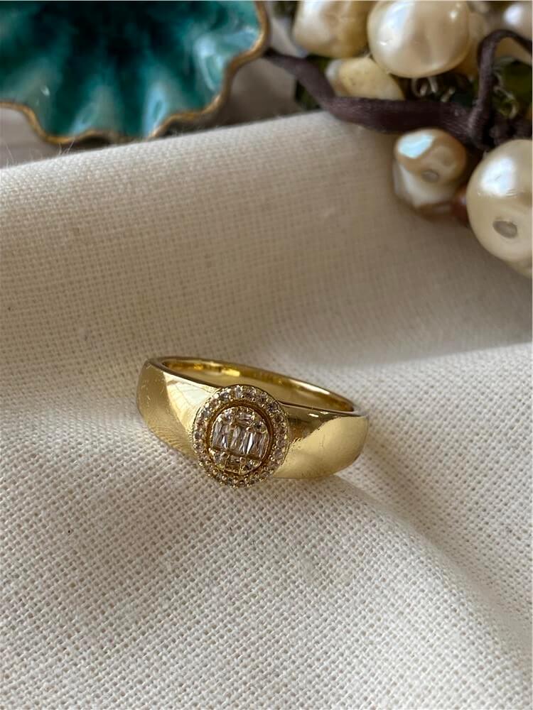 VIP 14K Yuvarlak Zen Bombe Yüzük