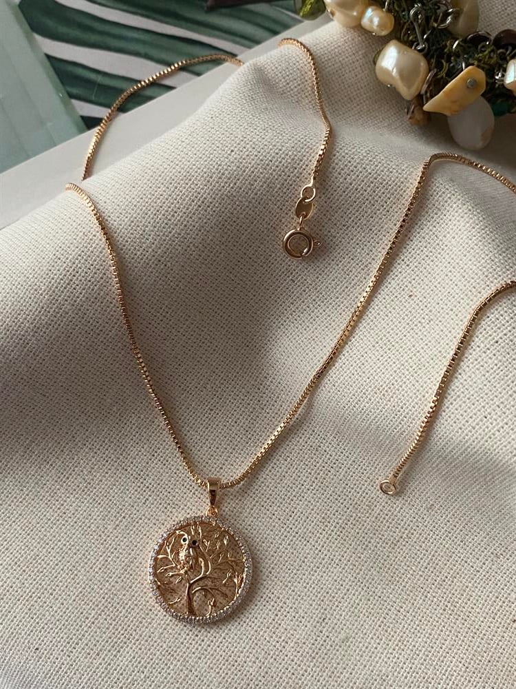 VIP Baykuş&Ağaç Kolye