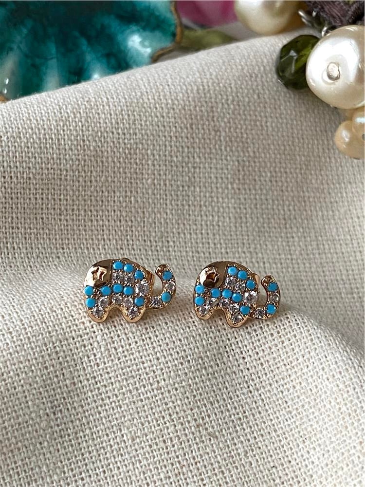 VIP Blue Elephant Küpe