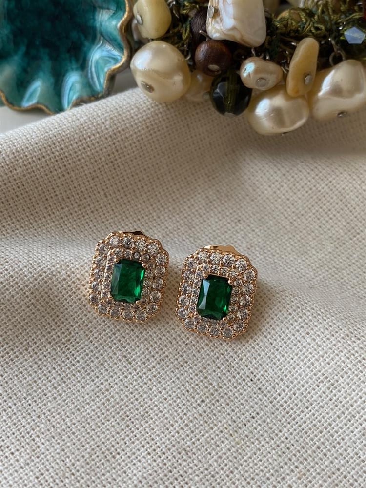 VIP Green Stone Küpe