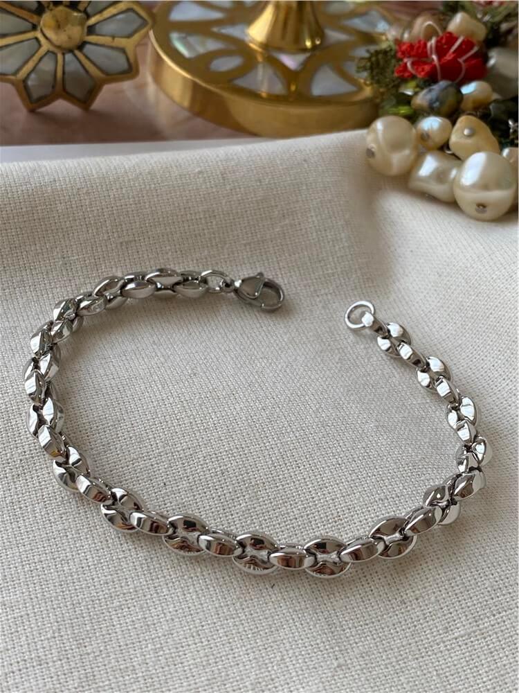 VIP Silver Düğme Bileklik