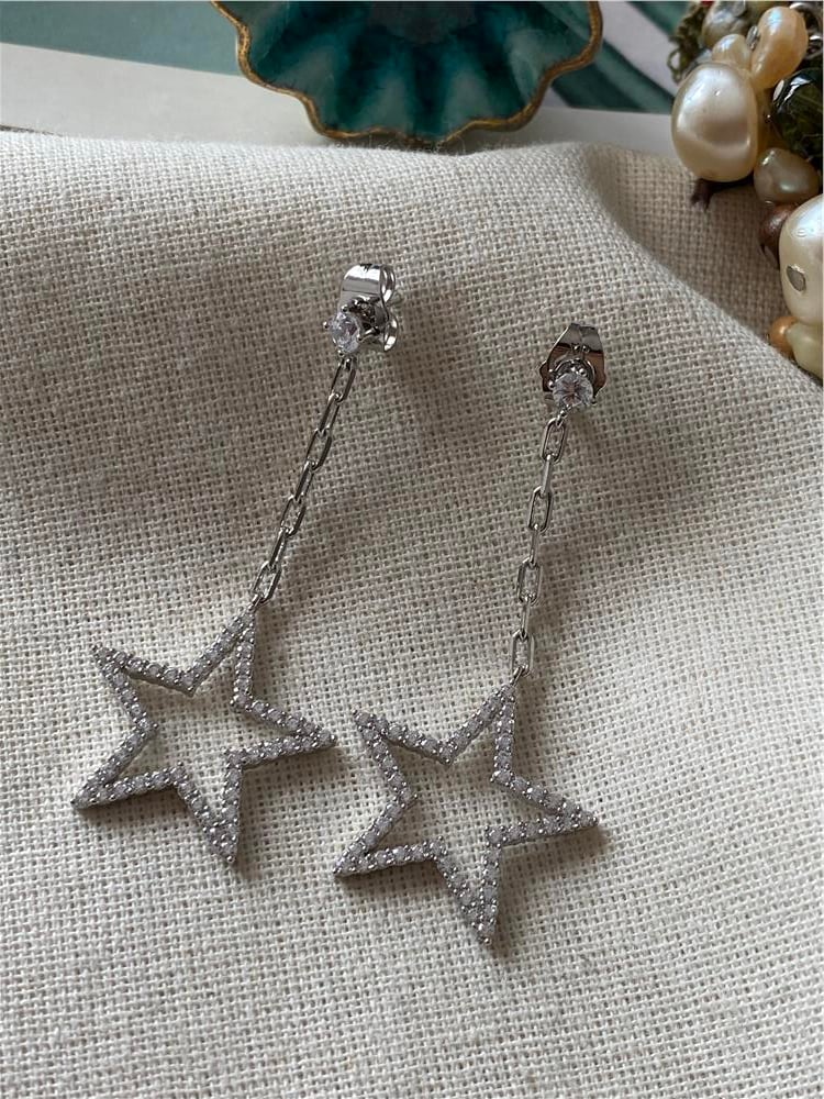 VIP Silver Stars Küpe