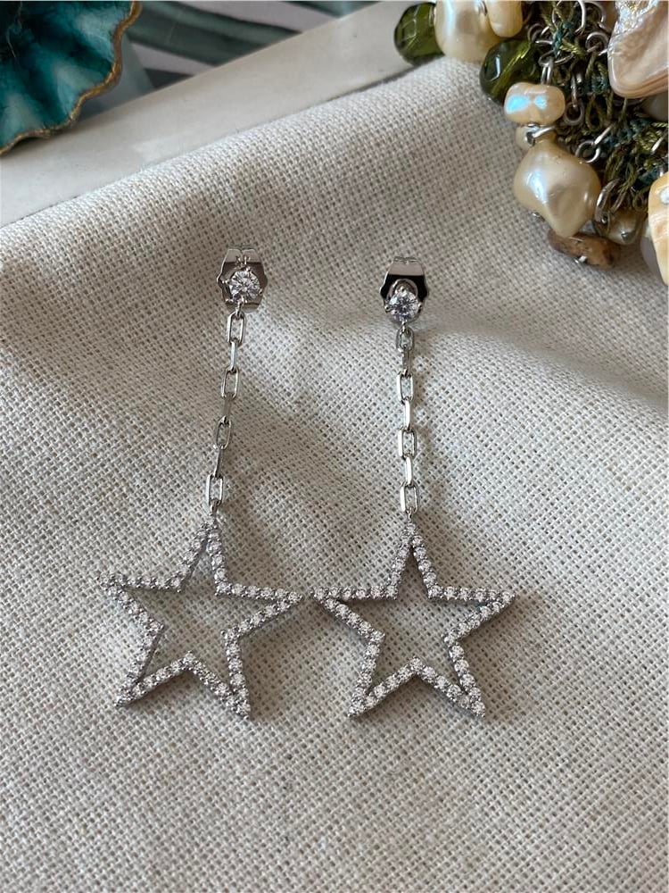 VIP Silver Stars Küpe