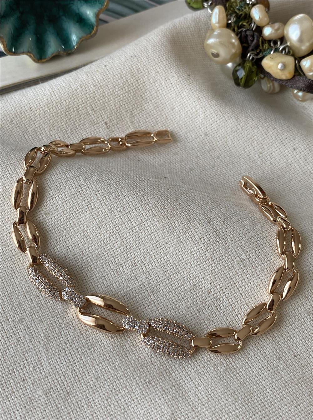 VIP Taşlı Düğme Bileklik