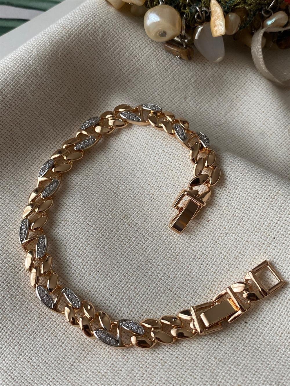 VIP Taşlı Örme Bileklik