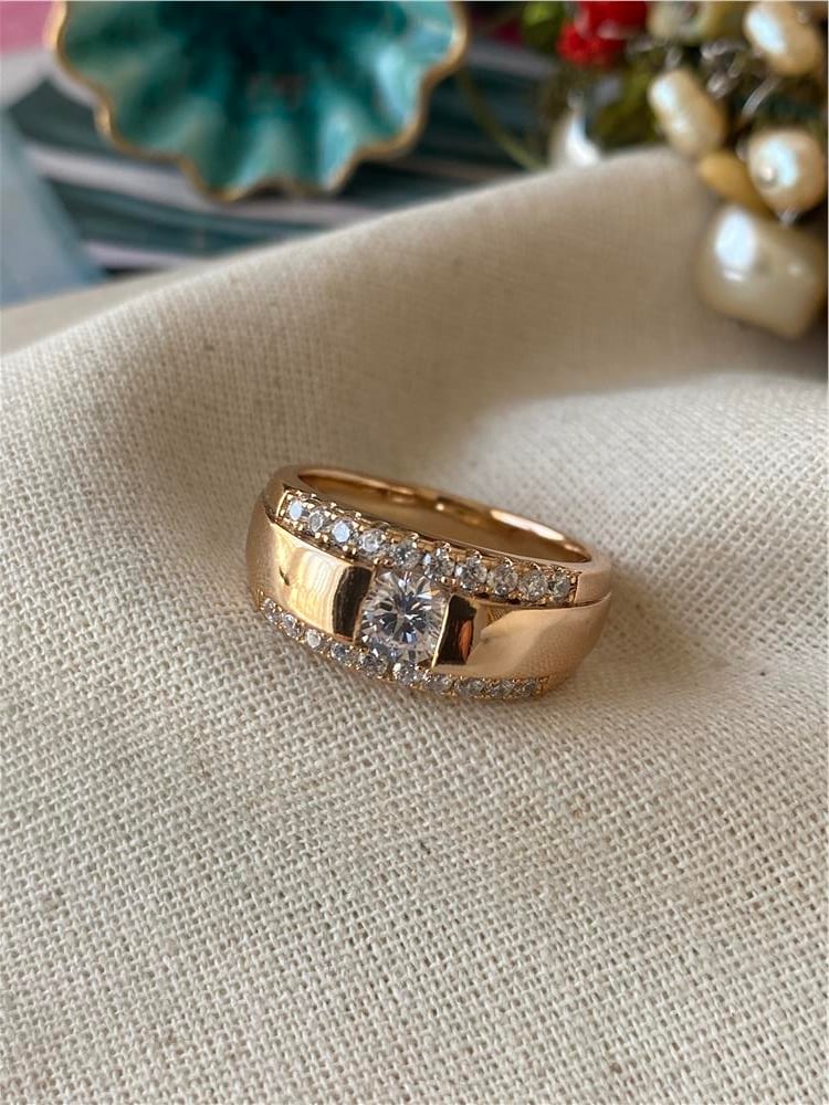 VIP Tektaşlı Bombe Yüzük