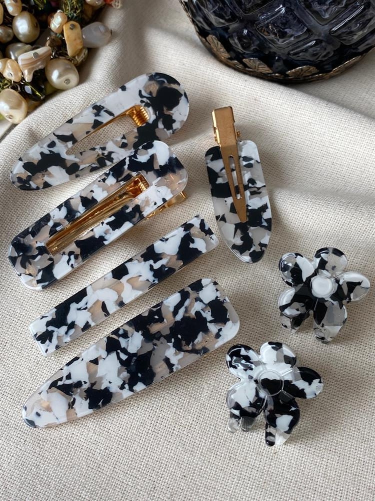 White&Black Çoklu Set Toka