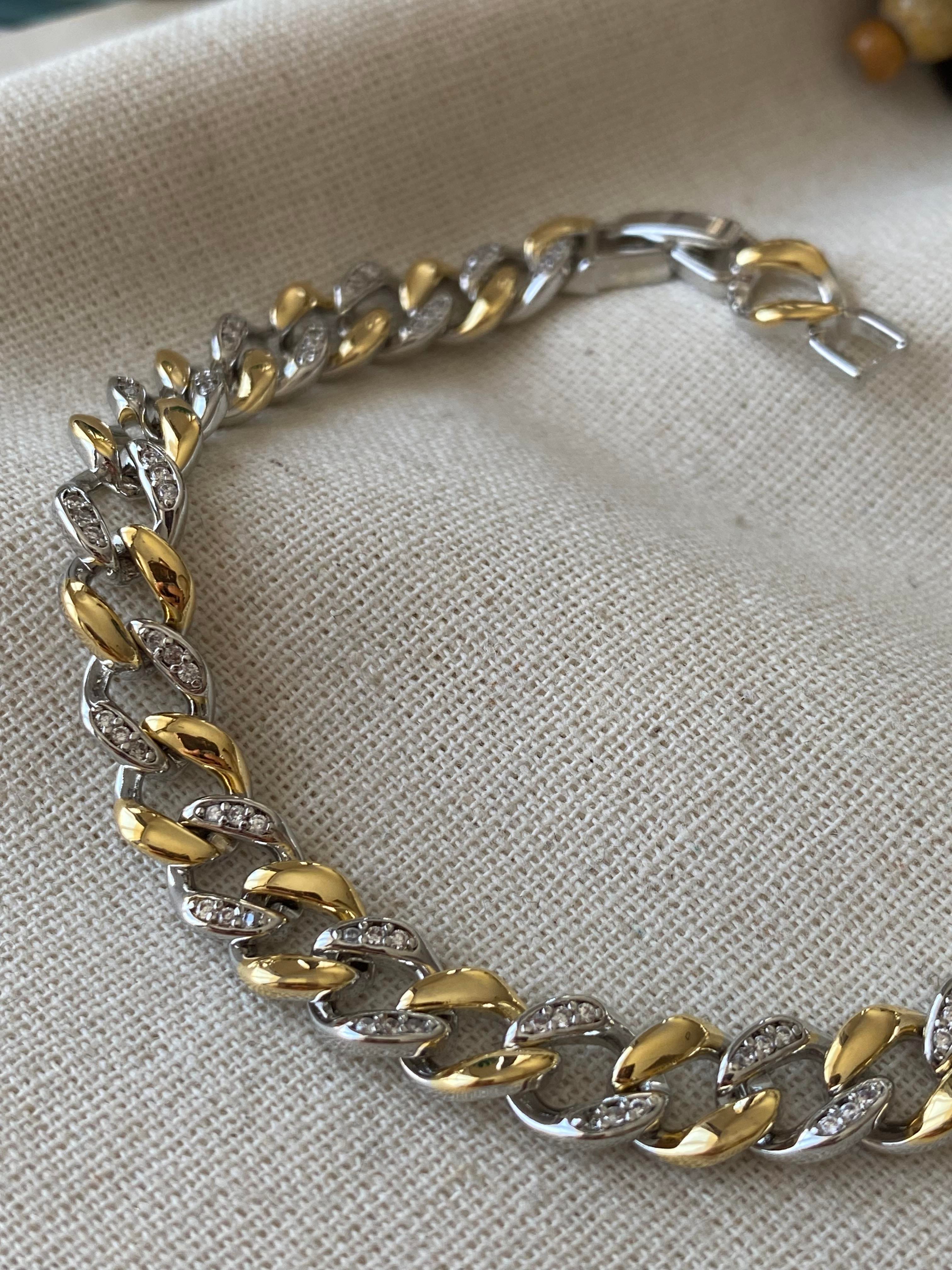 Zirconium Çift Renk Örme Bileklik