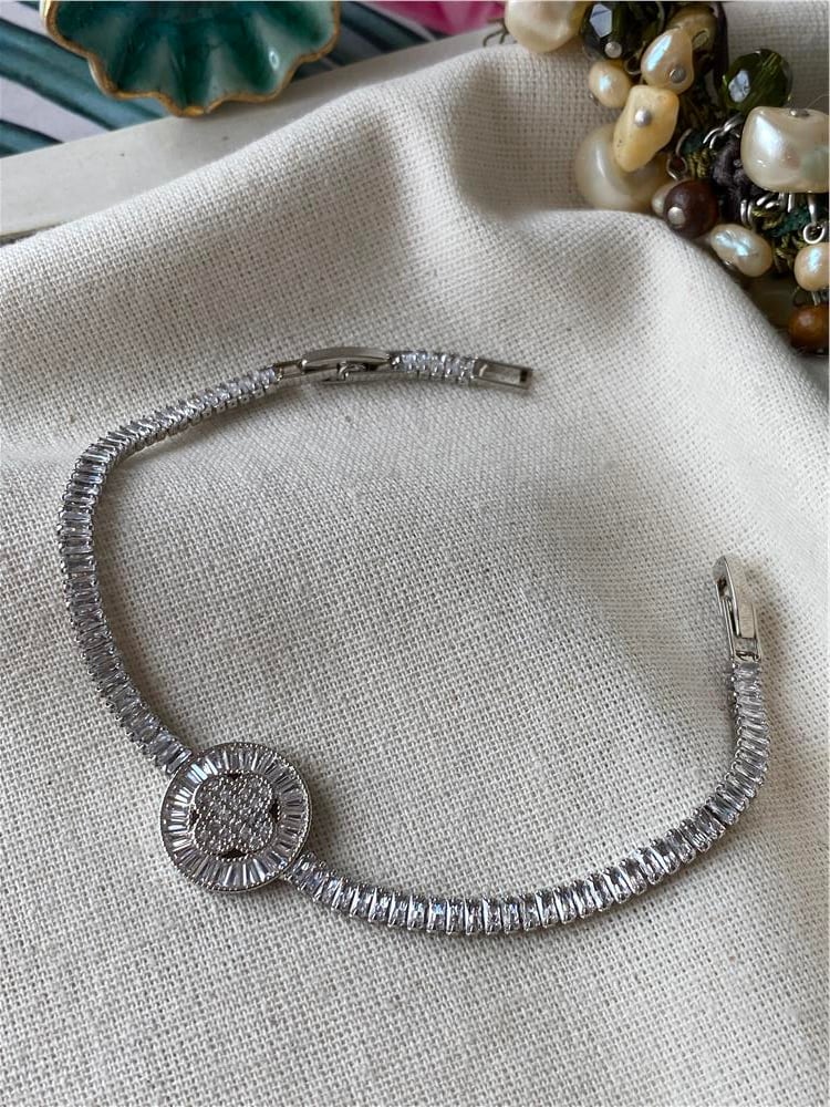 Zirconium Yonca Baget Suyolu Bileklik