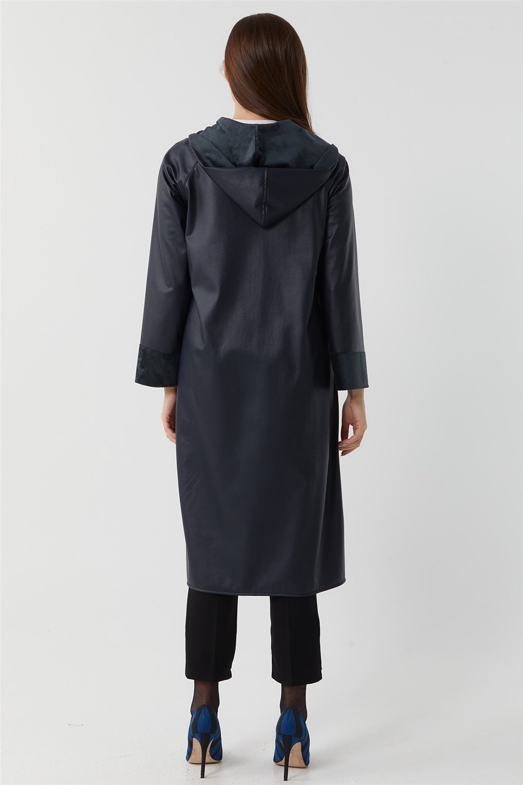 23K23501 SİTARE MABEL DERİ REGLAN GİY ÇIK 1-4- Lacivert