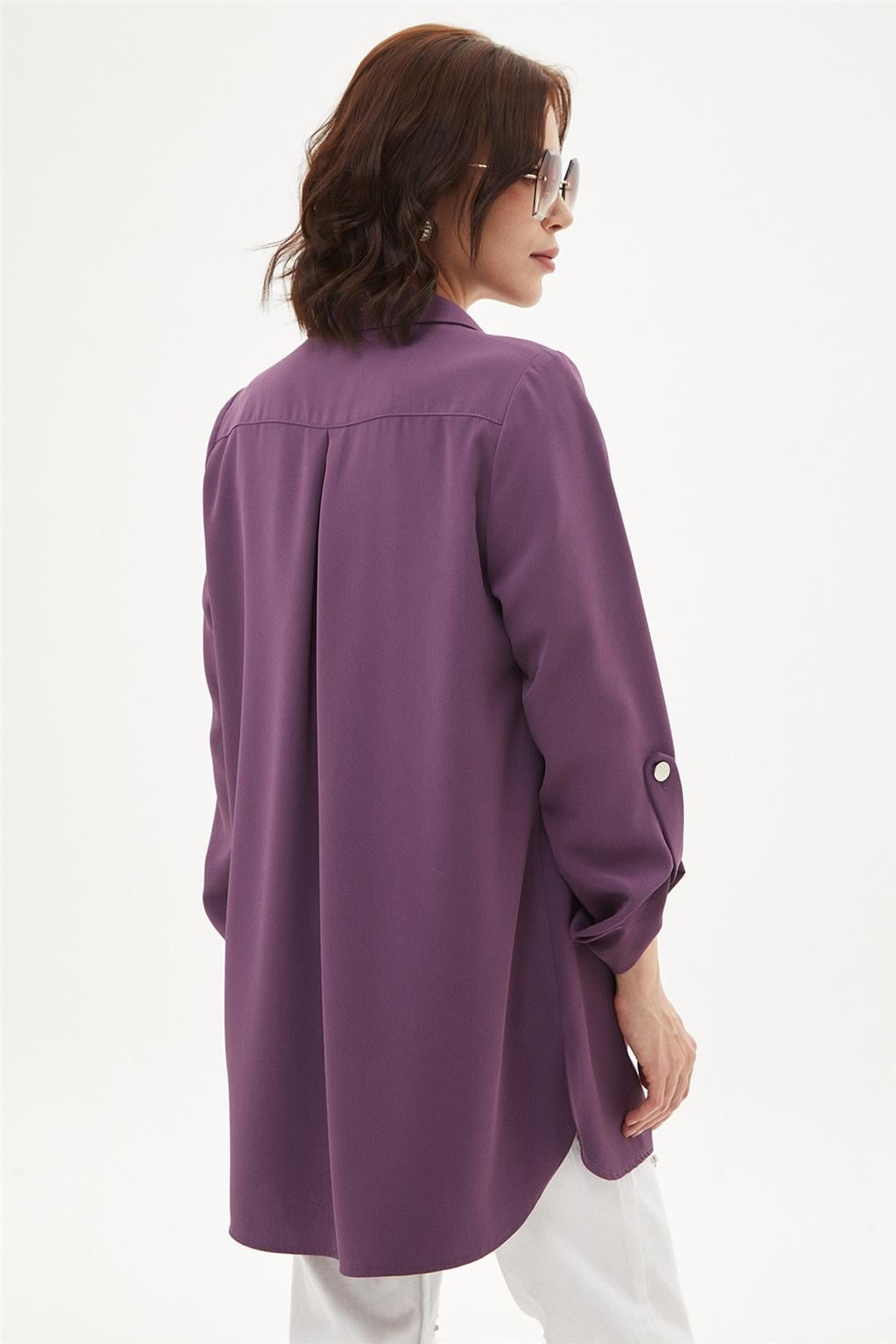 SİTARE 18004 DATÇA GÖMLEK CEKET 38-46- Violet