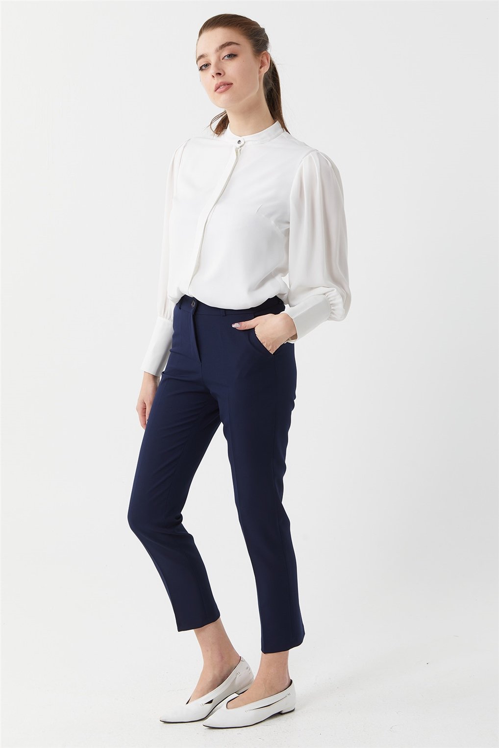 SİTARE 22Y4015 BİLEKBOY PANTOLON 38-52- Lacivert