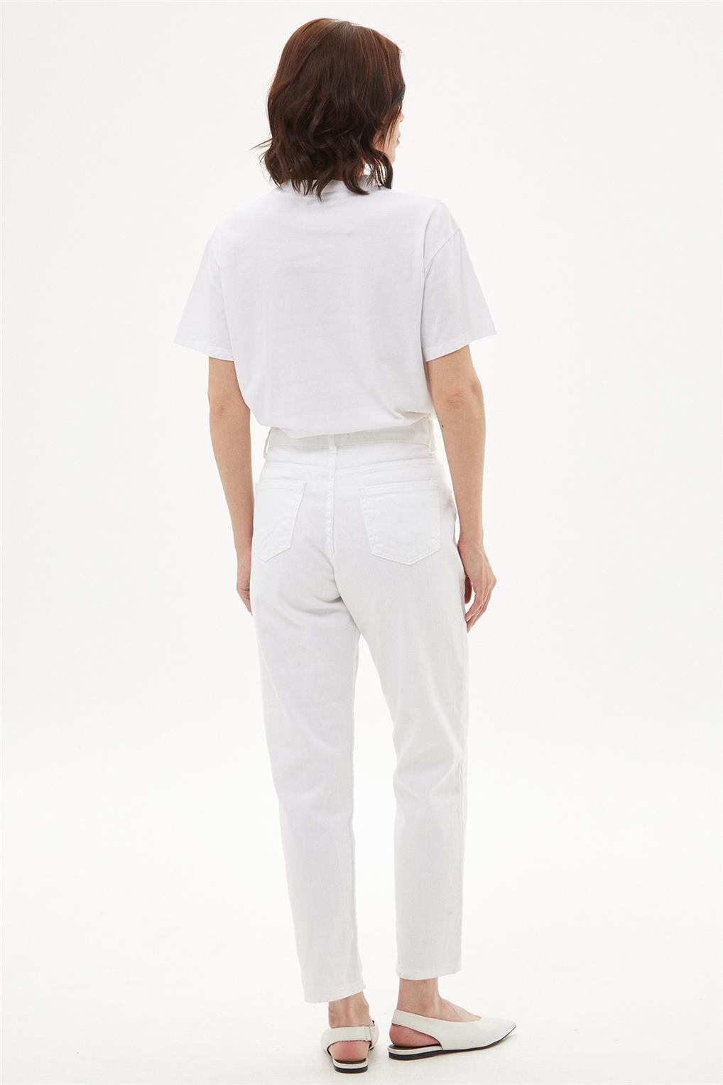 SİTARE 2505 KOT PANTOLON 38-46- Beyaz