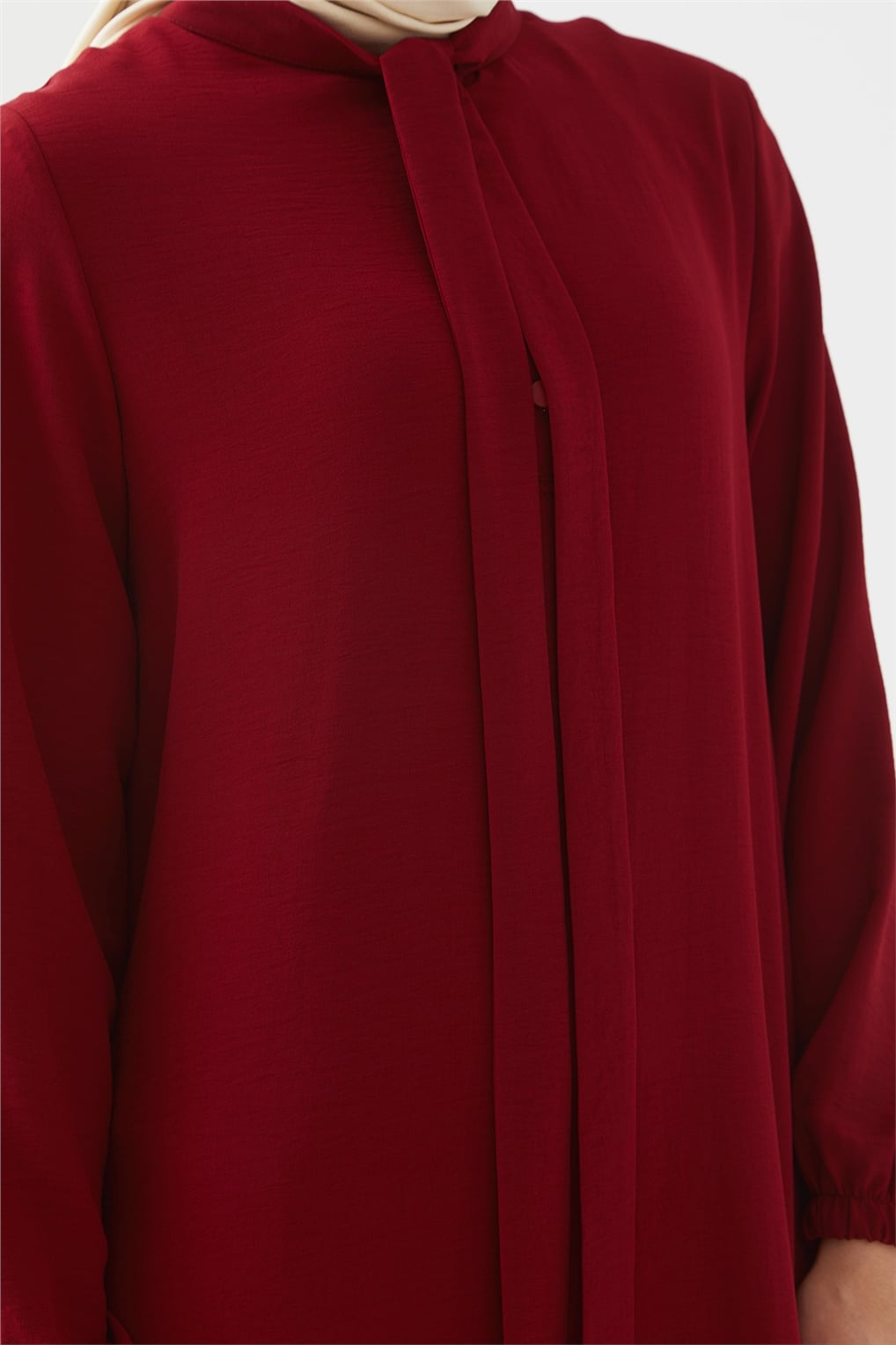 Sitare Ayrobin Elbise 21Y977- Bordo