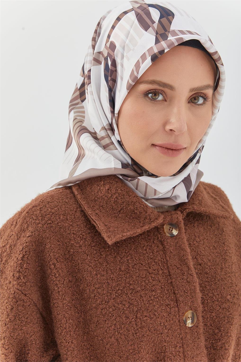 SİTARE CEPLİ BUKLET CEKET 9603- Kahverengi