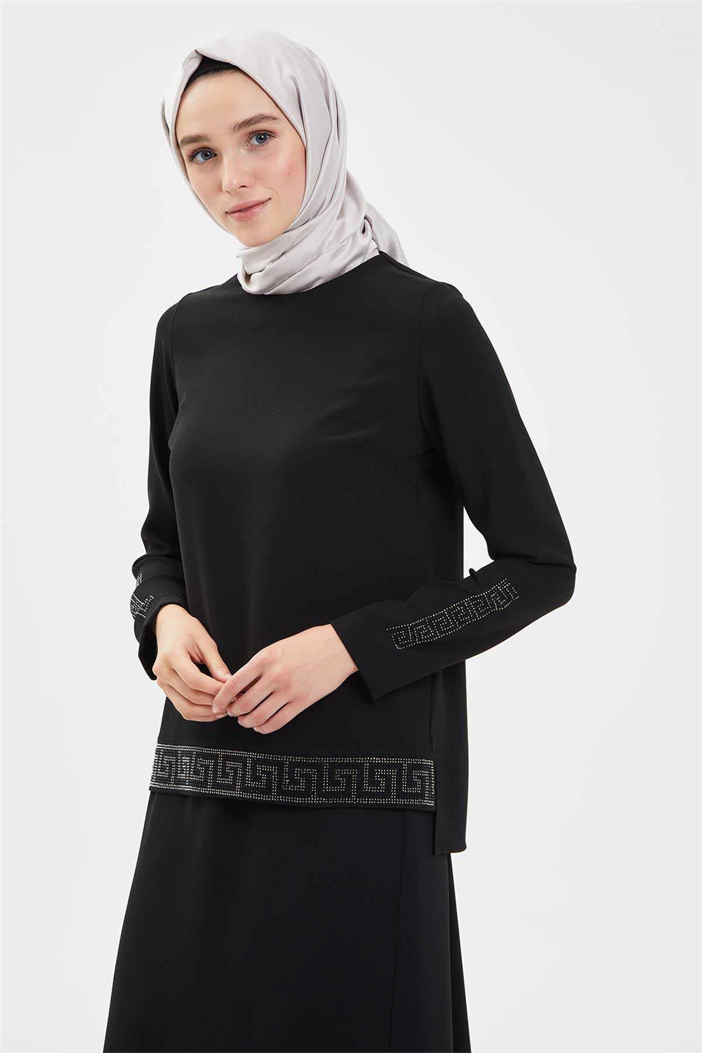Sitare Etekli Takım 20Y469- Siyah