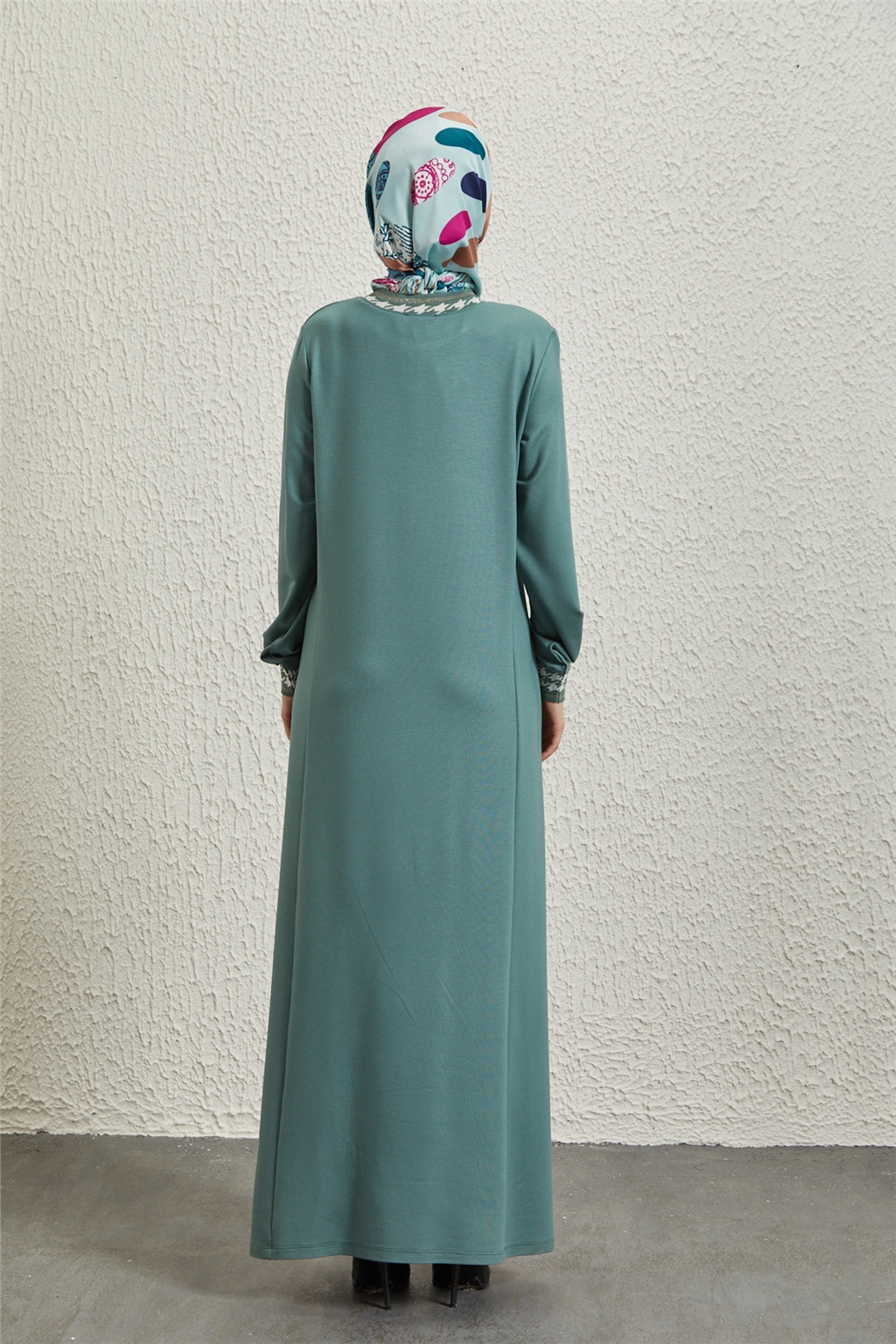 Sitare Kol Ribanalı Elbise 22K8012- Mint