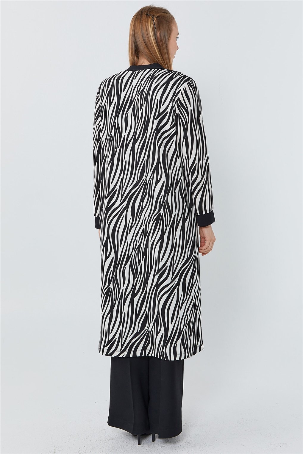 SİTARE OTTOMAN HIRKA TAKIM 230594- Siyah / Beyaz