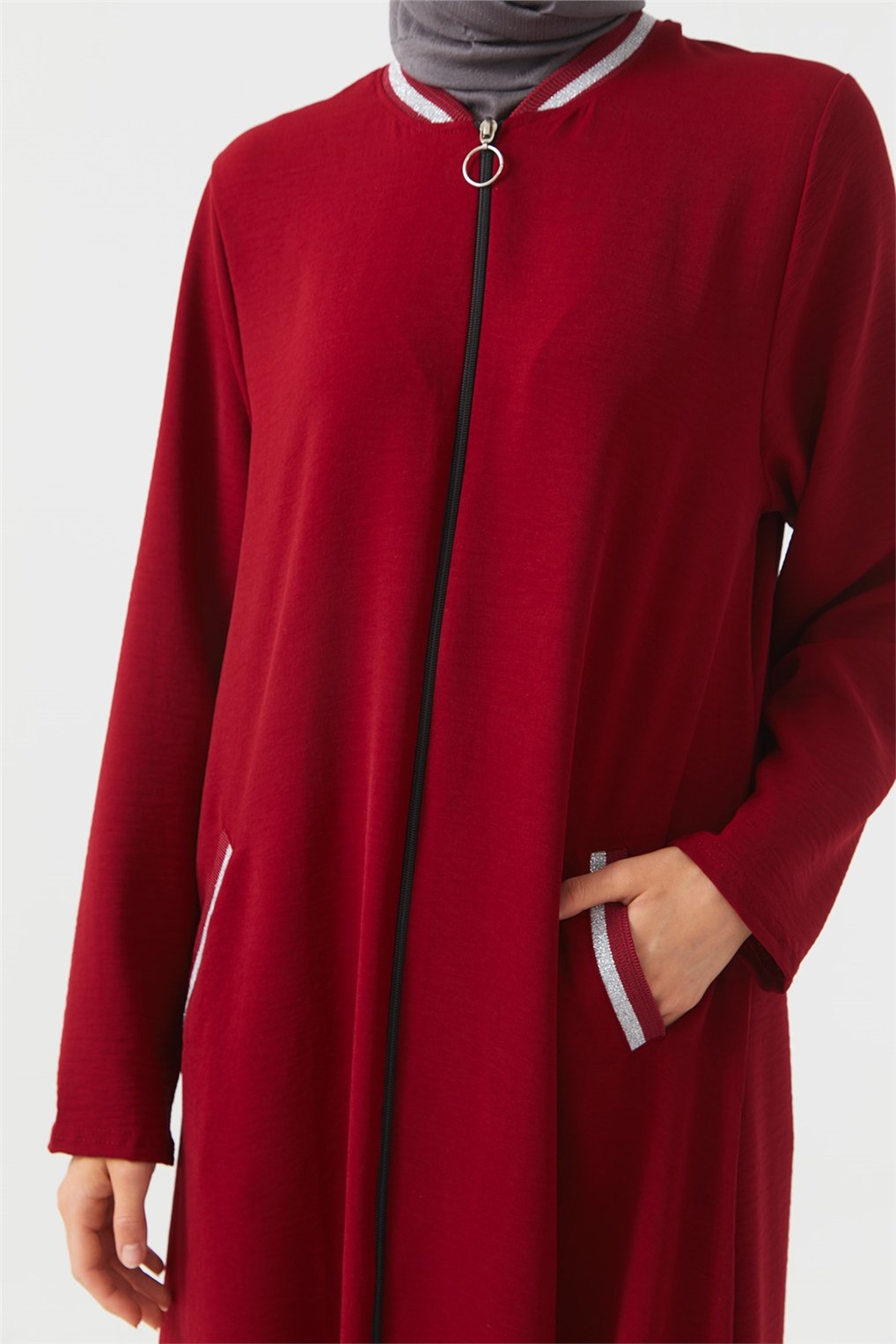 Sitare Ribanalı Giy-Çık 21YESBUFR2005- Bordo