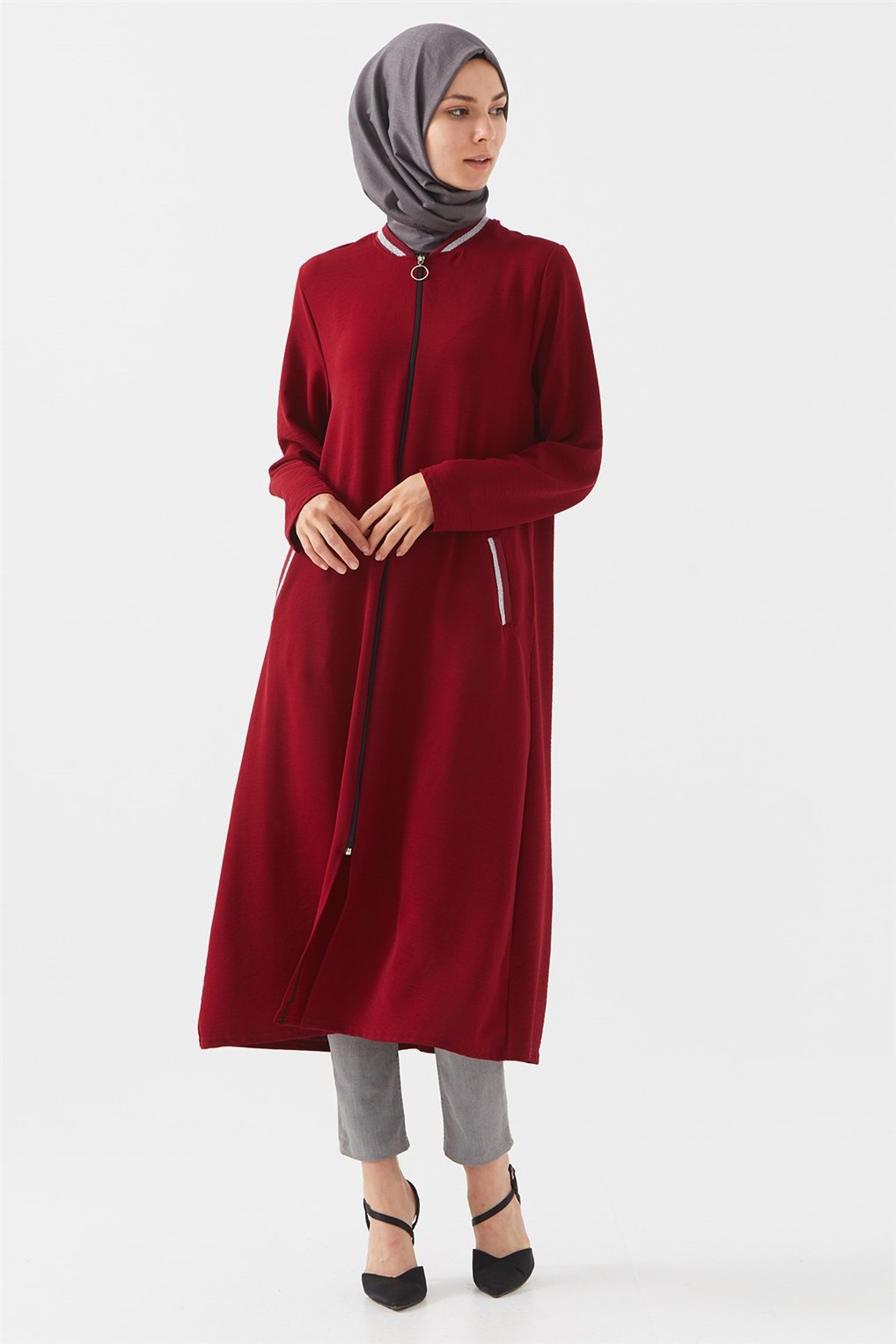 Sitare Ribanalı Giy-Çık 21YESBUFR2005- Bordo