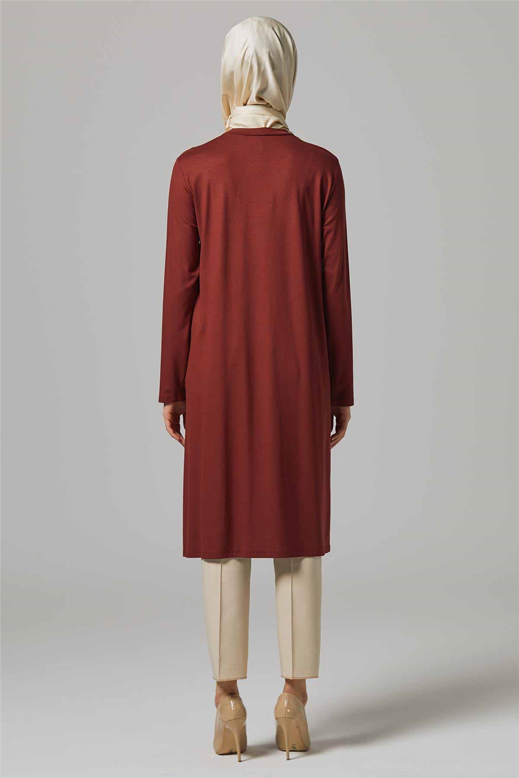 Sitare Rivet Çakmalı Tunik 6159- Bordo