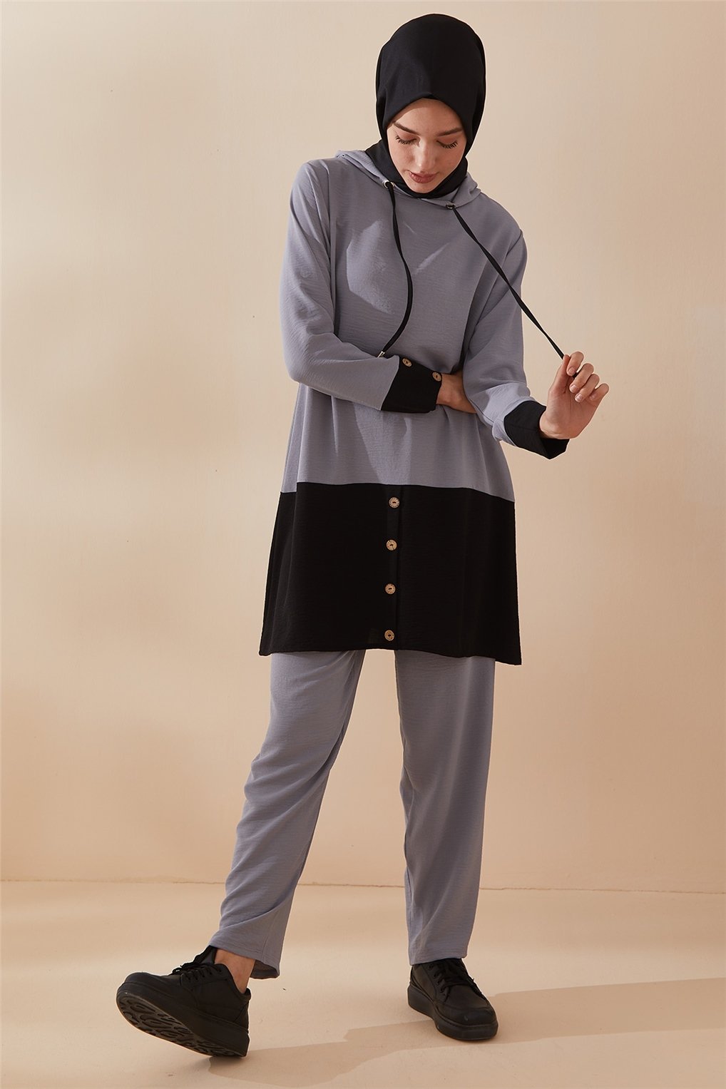 Sitare Tunik Takım 21YECETK505- Gri