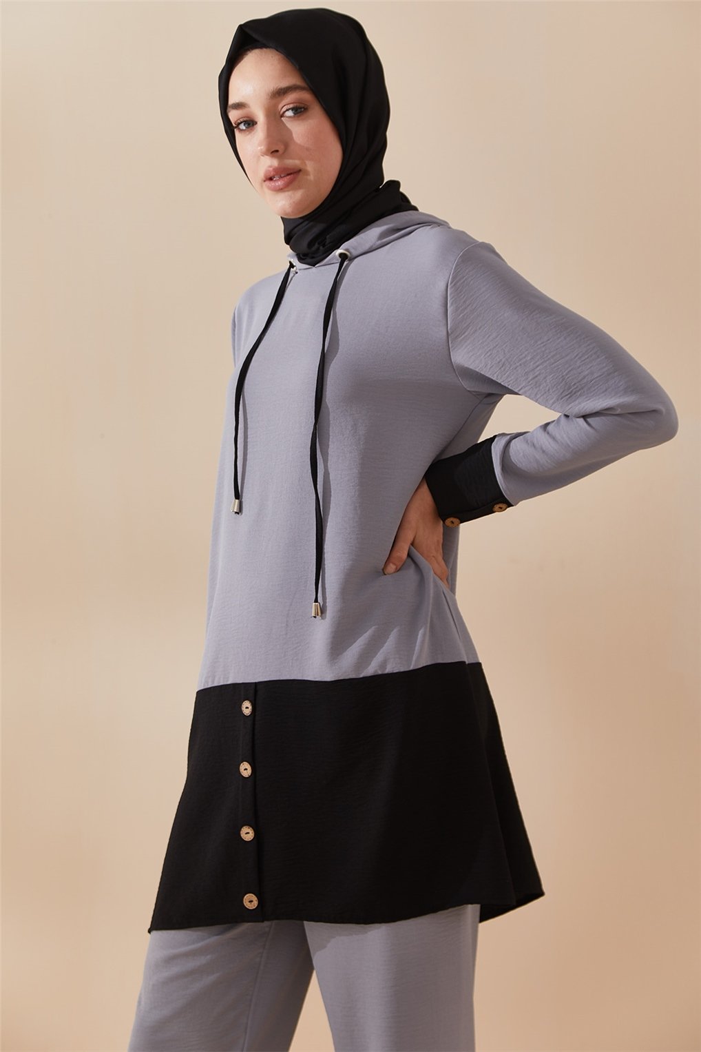 Sitare Tunik Takım 21YECETK505- Gri