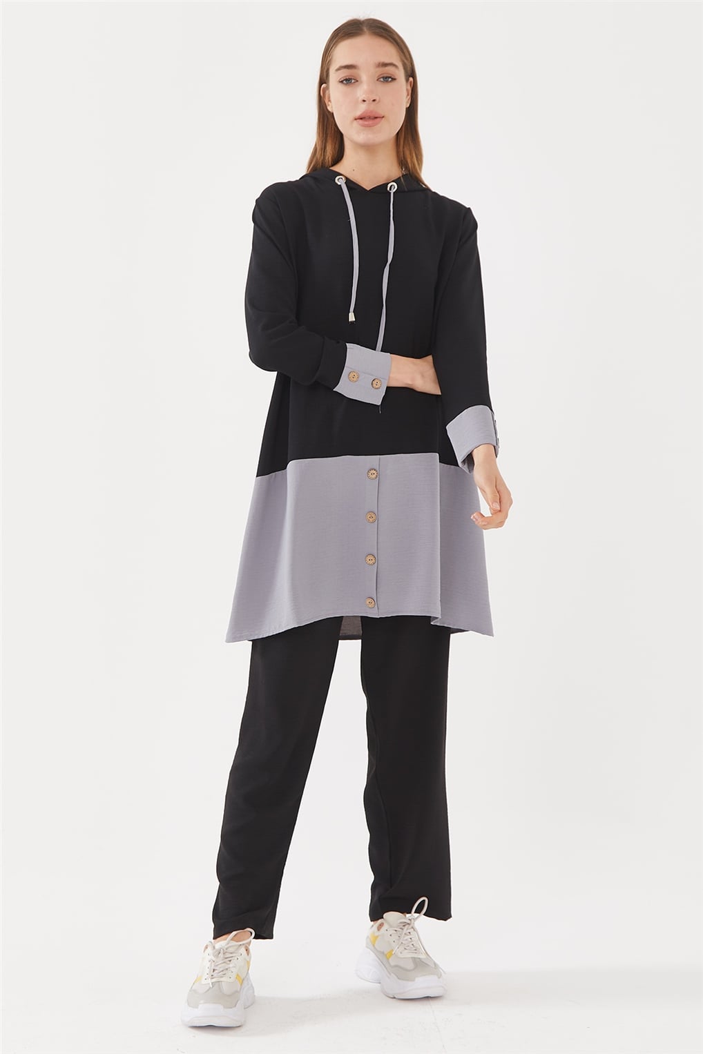 Sitare Tunik Takım 21YECETK505- Siyah